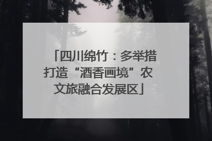 四川绵竹：多举措打造“酒香画境”农文旅融合发展区