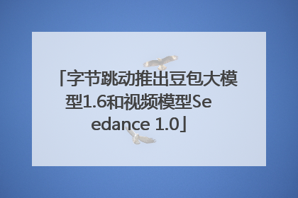 字节跳动推出豆包大模型1.6和视频模型Seedance 1.0