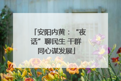 安阳内黄：“夜话”聊民生 干群同心谋发展
