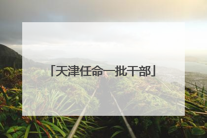 天津任命一批干部