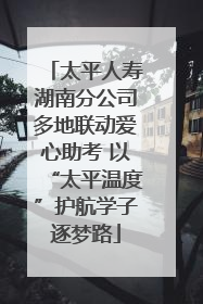 太平人寿湖南分公司多地联动爱心助考 以“太平温度”护航学子逐梦路