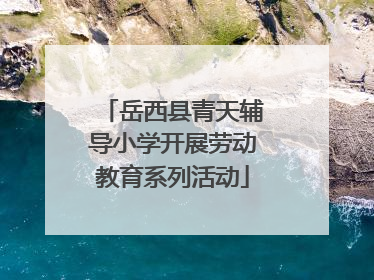岳西县青天辅导小学开展劳动教育系列活动
