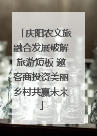 庆阳农文旅融合发展破解旅游短板 邀客商投资美丽乡村共赢未来