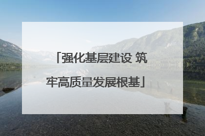 强化基层建设 筑牢高质量发展根基