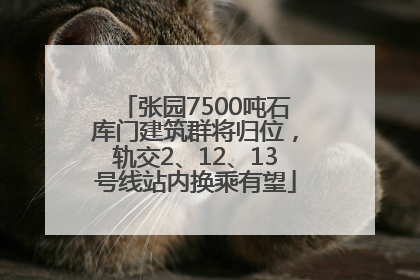 张园7500吨石库门建筑群将归位，轨交2、12、13号线站内换乘有望