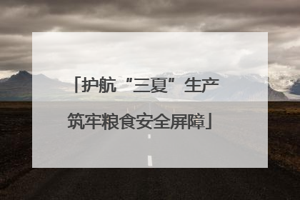 护航“三夏”生产 筑牢粮食安全屏障