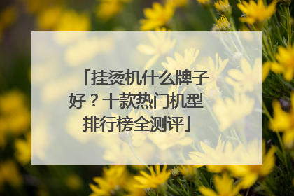 挂烫机什么牌子好？十款热门机型排行榜全测评