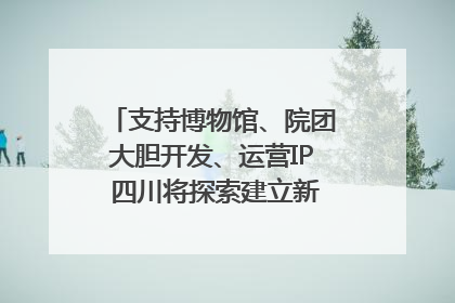 支持博物馆、院团大胆开发、运营IP 四川将探索建立新的收入分配激励机制｜新闻发布最前线