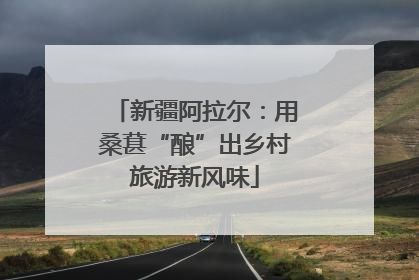 新疆阿拉尔：用桑葚“酿”出乡村旅游新风味