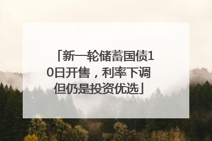 新一轮储蓄国债10日开售，利率下调但仍是投资优选