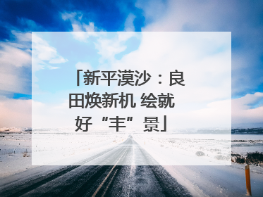 新平漠沙：良田焕新机 绘就好“丰”景