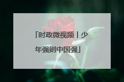 时政微视频丨少年强则中国强