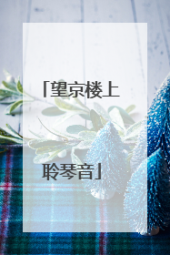 望京楼上聆琴音