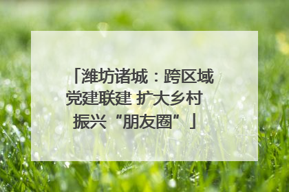 潍坊诸城：跨区域党建联建 扩大乡村振兴“朋友圈”