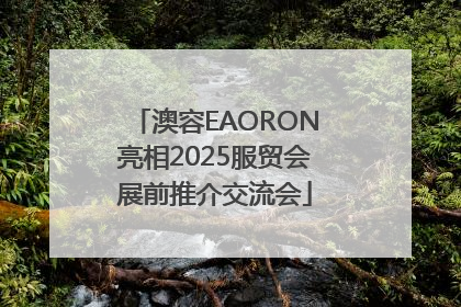 澳容EAORON亮相2025服贸会展前推介交流会