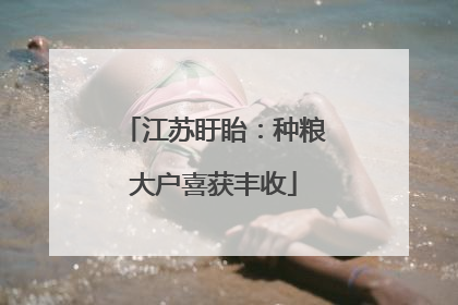 江苏盱眙：种粮大户喜获丰收