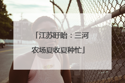 江苏盱眙：三河农场夏收夏种忙