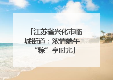 江苏省兴化市临城街道：浓情端午 “粽”享时光