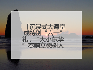 沉浸式大课堂成特别“六一”礼，“大小东华”奏响立德树人“协奏曲”