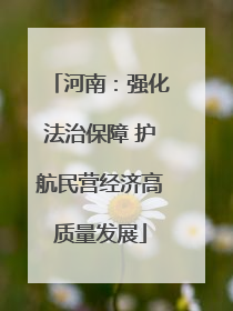 河南：强化法治保障 护航民营经济高质量发展