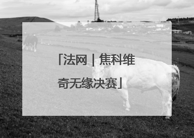 法网｜焦科维奇无缘决赛