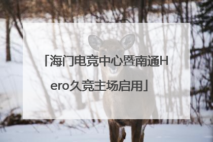 海门电竞中心暨南通Hero久竞主场启用