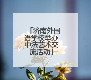 济南外国语学校举办中法艺术交流活动