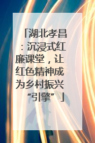 湖北孝昌：沉浸式红廉课堂，让红色精神成为乡村振兴“引擎”