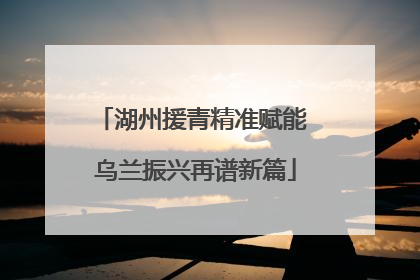 湖州援青精准赋能 乌兰振兴再谱新篇