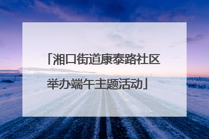 湘口街道康泰路社区举办端午主题活动