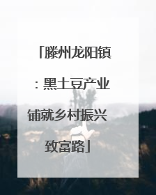 滕州龙阳镇：黑土豆产业铺就乡村振兴致富路