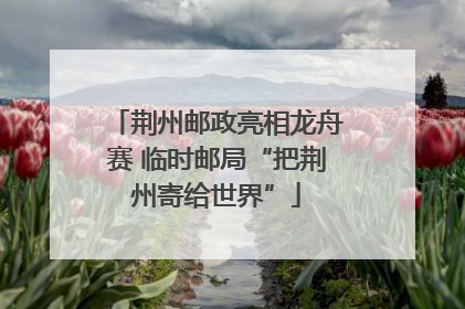 荆州邮政亮相龙舟赛 临时邮局“把荆州寄给世界”