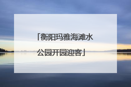 衡阳玛雅海滩水公园开园迎客