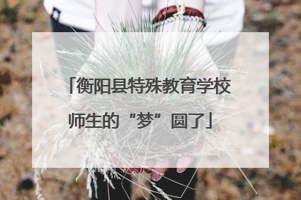 衡阳县特殊教育学校师生的“梦”圆了