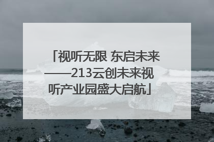 视听无限 东启未来——213云创未来视听产业园盛大启航
