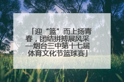 迎“篮”而上扬青春，团结拼搏展风采—烟台三中第十七届体育文化节篮球赛