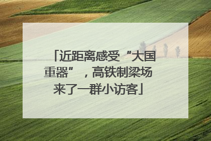 近距离感受“大国重器”，高铁制梁场来了一群小访客