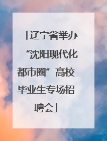 辽宁省举办“沈阳现代化都市圈”高校毕业生专场招聘会