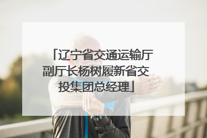 辽宁省交通运输厅副厅长杨树履新省交投集团总经理