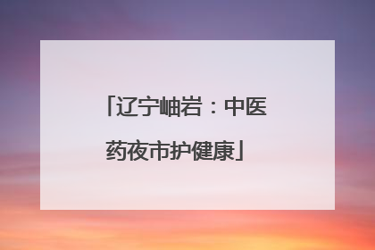 辽宁岫岩：中医药夜市护健康