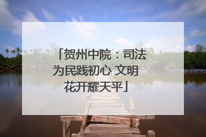 贺州中院：司法为民践初心 文明花开耀天平