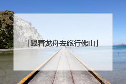 跟着龙舟去旅行佛山