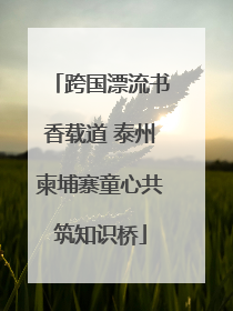 跨国漂流书香载道 泰州柬埔寨童心共筑知识桥