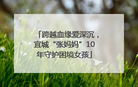 跨越血缘爱深沉，宜城“张妈妈”10年守护困境女孩