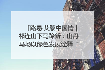 路易·艾黎中国情｜祁连山下马蹄新：山丹马场以绿色发展诠释“两山”理论实践