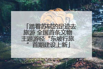 踏着苏轼的足迹去旅游 全国首条文物主题游径“东坡行旅”首期建设上新