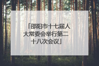邵阳市十七届人大常委会举行第二十八次会议