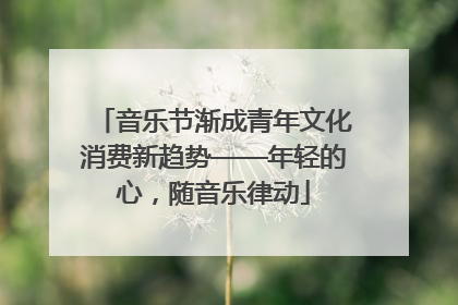 音乐节渐成青年文化消费新趋势——年轻的心，随音乐律动