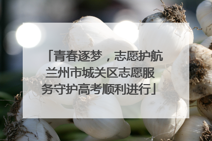 青春逐梦，志愿护航 兰州市城关区志愿服务守护高考顺利进行