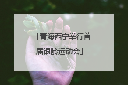 青海西宁举行首届银龄运动会